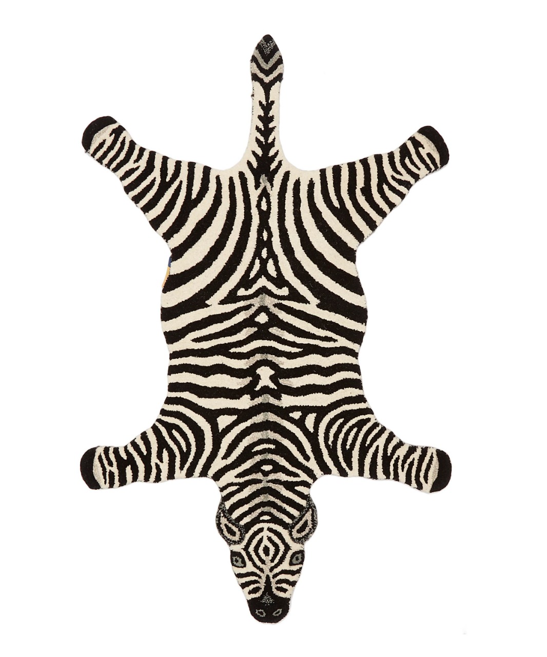 Chubby Zebra Animal Handmade Wool Carpet 3' x 5'