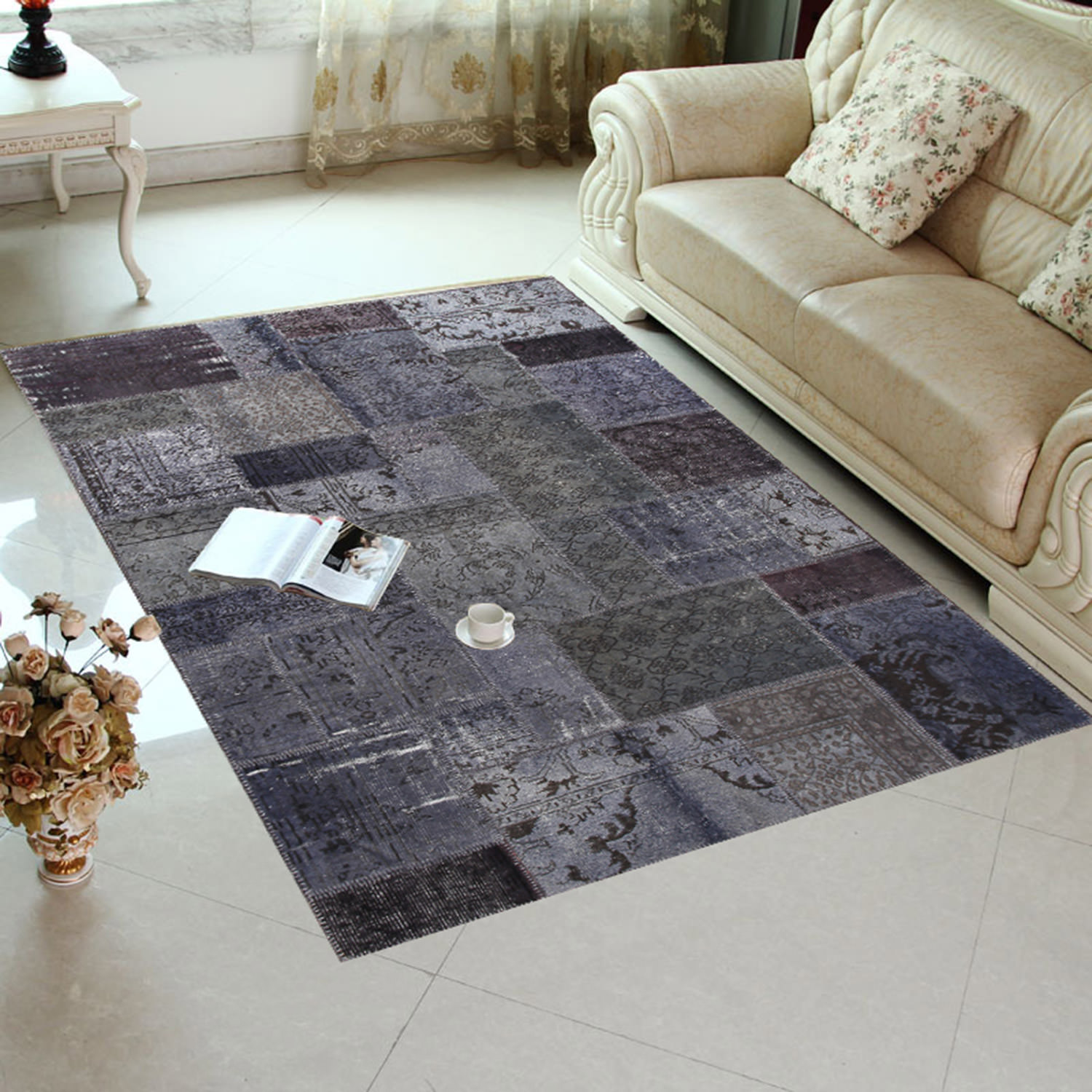 Dark Grey Wool Carpet Photos