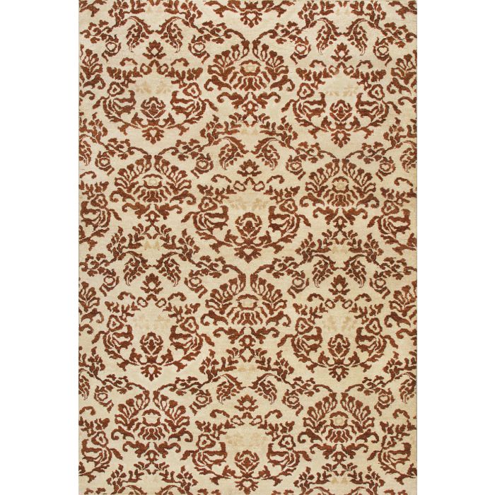 Rugsville  Opera Beige Brown Wool & Silk 10125 5x8 Rug