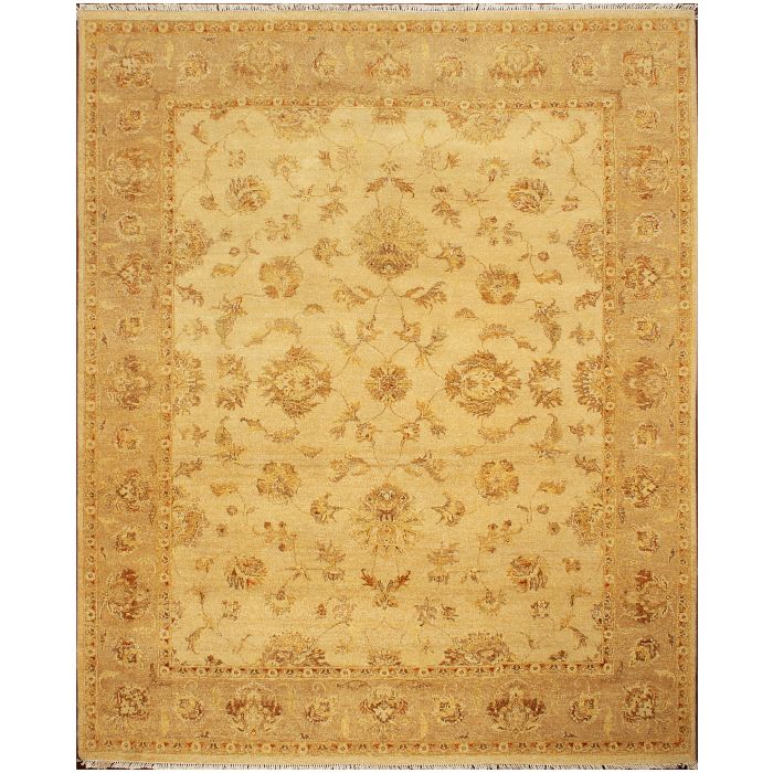 Rugsville Persian Ziegler Hand Knotted Beige Wool Rug 10346 8'x 10'