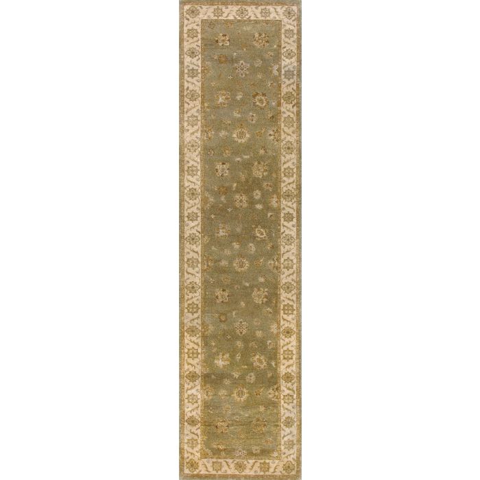 Rugsville Ziegler Green Beige Wool 10351 Rug