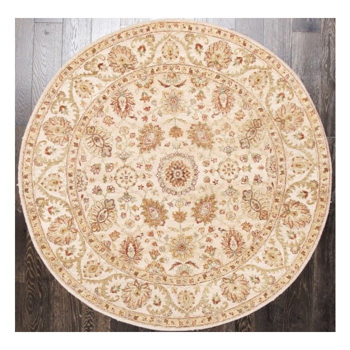 Rugsville Ziegler Beige Wool 10378 8x8 Rug