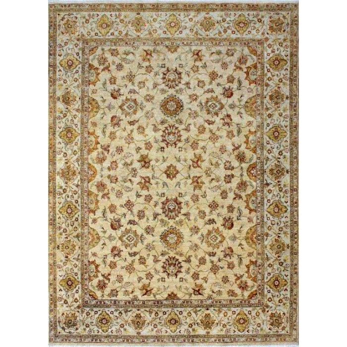 Rugsville Ziegler Wool Tan & Ivory Hand Knotted 10774 8x10 Rug