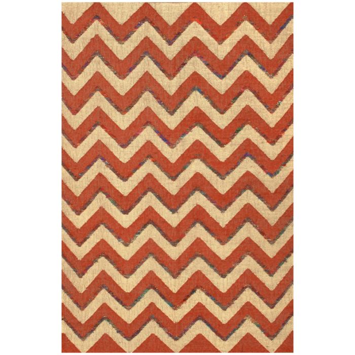 Rugsville Dhurrie Modern Multi Wool Handmade 13715 4x6 Rug