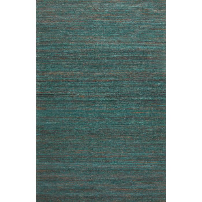 Rugsville Texture Green Sari Silk Rug 13858 5' x 8' 