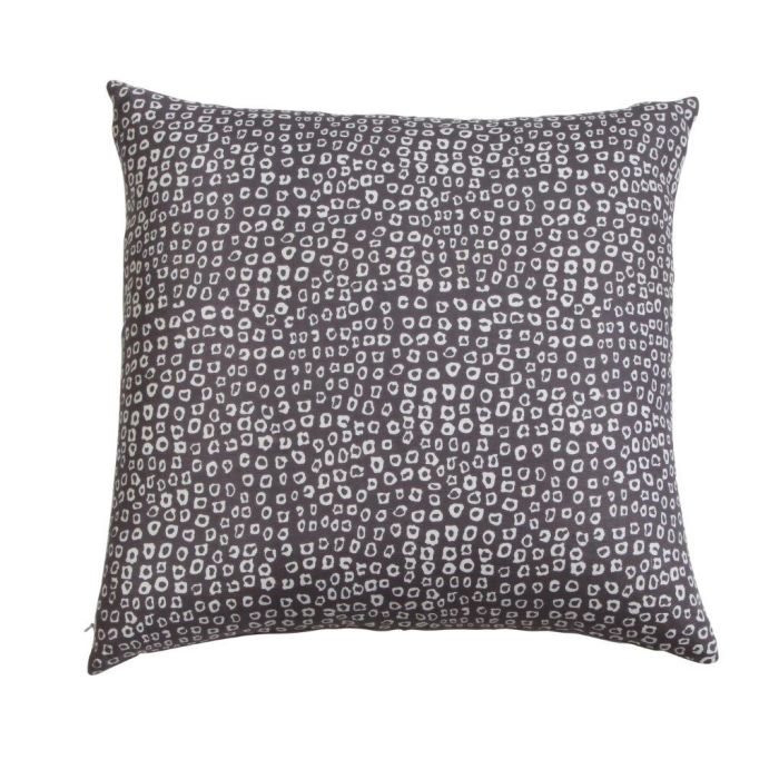 Rugsville Handloom Polka Dots Gray Pillow Cover 20"x20"