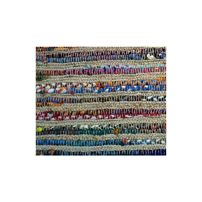 Rugsville Dhurrie Southwestern Chindi Strips Multi Cotton Handmade 13718 4x6 Rug