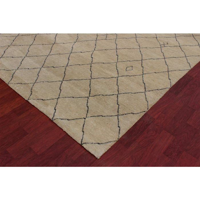 Rugsville Moroccan Beni Ourain Maara Beige Brown Rug 13782 8x10