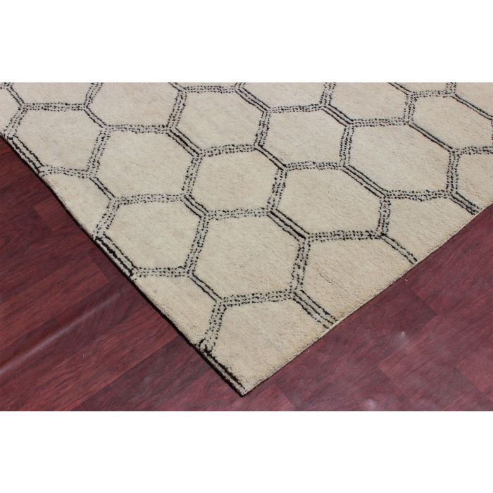 Rugsville Moroccan Beni Ourain Rabat Ivory Rug 13790 12x15