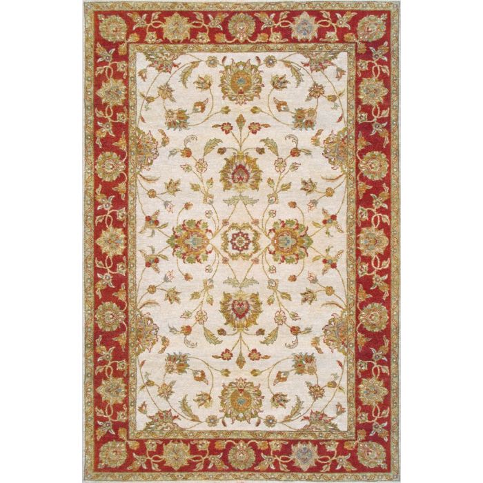 Rugsville Ziegler Beige Rust Wool 10180 Rug