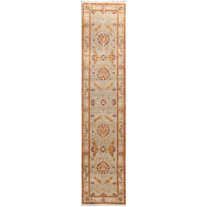 Rugsville Ziegler Wool Light Green Runner 10382-3x12 Rug