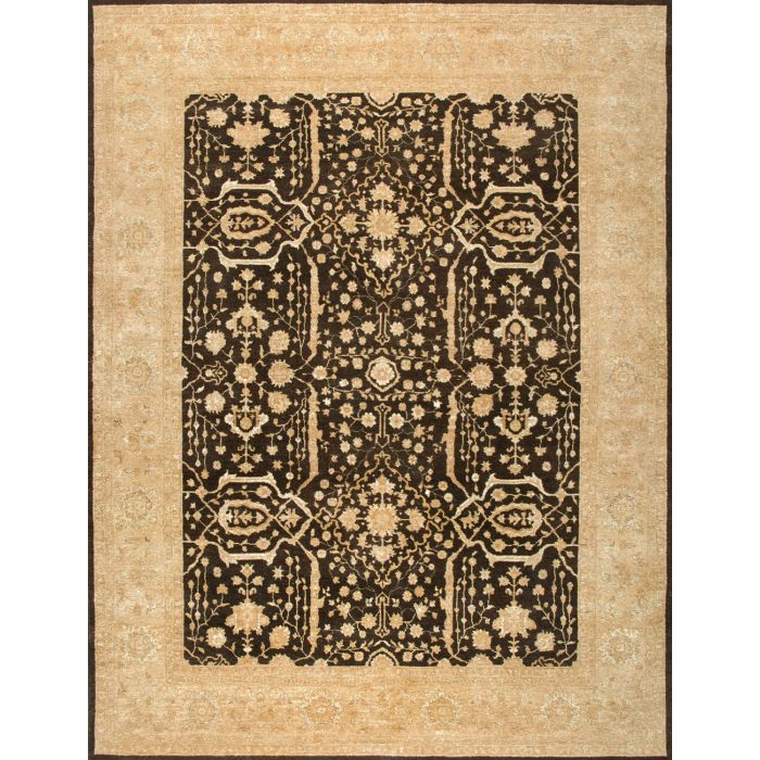 Rugsville Ziegler Brown Beige Wool 10321 8x10 Rug