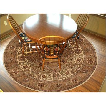 Rugsville Agra Beige Camel Wool Carpet 6' x 6'