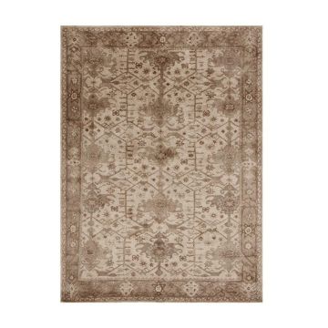 Rugsville Channing Persian Style Neutral Handmade Wool Carpet 17403-1
