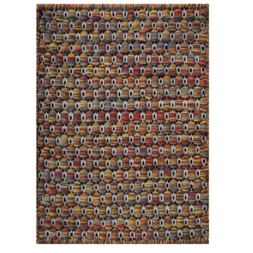 Rugsville Beltan Multi Hand Made Wool Dhurrie Carpet