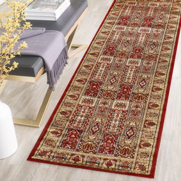 Rugsville Esme Kashmir Silk Hand knotted Red Carpet 2'6" x 8'