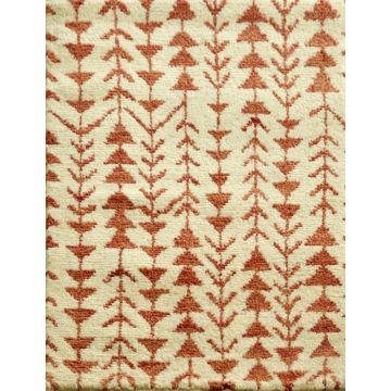 Rugsville pappy rust hand knotted wool moroccan Carpet 2' x 3'