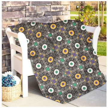 Rugsville Fine Cotton Suzani Dark Gray Bedspread Kantha Quilt 90" X 108"