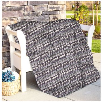 Rugsville Fine Cotton Chevron Blue Bedspread Kantha Quilt 60" X 90"