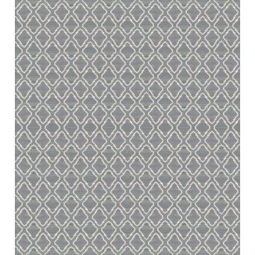 Rugsville Joseph Modern Geometric Gray Handmade Wool Carpet 63229