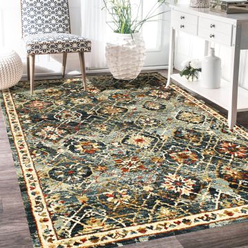 Rugsville Akay Transitional Green Designer Persian Carpet 5'3" x 7'5"