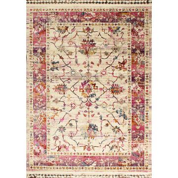 Rugsville Bechir Multi Traditional Ivory Persian Carpet 5'3" x 7'6"