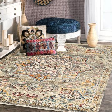 Rugsville Altan Transitional Brown Floral Persian Carpet 5'3" x 7'6"