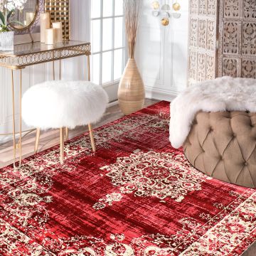 Rugsville Aslan Red & Rust Oriental Persian Carpet 5'1" x 7'8"