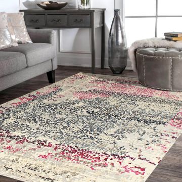 Rugsville Ata Multi Graphic Modern Carpet 5'3" x 7'5"