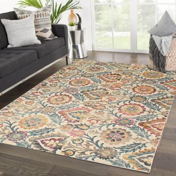 Rugsville Riaan Multi Floral Transitional Carpet 5'4" x 7'7"