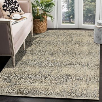 Rugsville Petula Gray Floral Persian Carpet 5'3" x 7'4"