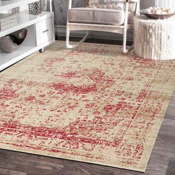 Rugsville Oriana Vintage Beige Oriental Persian Carpet 5'4" x 7'6"