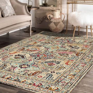 Rugsville Nelius Tribal Multi Oriental Persian Carpet 5'4" x 7'7"