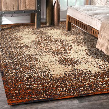 Rugsville Maurizio Brown Oriental Persian Carpet 5' x 7'8"