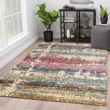 Rugsville Kinsley Multi Abstract Modern Carpet 5'3" x 7'6"