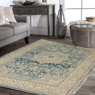 Rugsville Aylin Oriental Blue Persian Carpet 5' x 7'7"