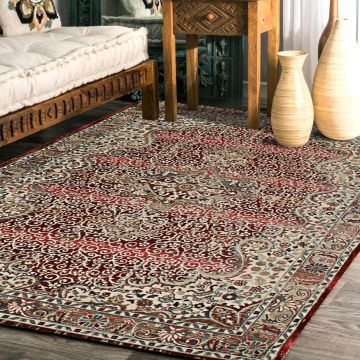 Rugsville Ada Traditonal Red Floral Persian Carpet 5'4" x 7'5"