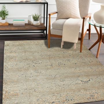 Rugsville Jaelynn Graphic Beige Modern Carpet 5'4" x 7'7"