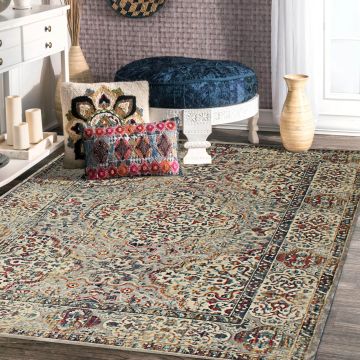 Rugsville Alanna Traditonal Multi Floral Persian Carpet 5'2" x 7'5"