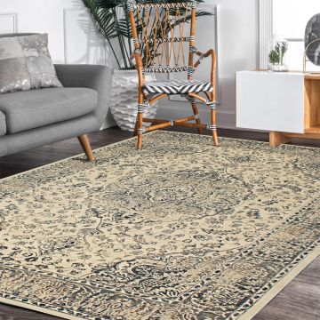 Rugsville Jaycee Oriental Ivory Persian Carpet 5'3" x 7'7"