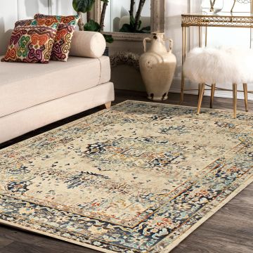 Rugsville Selah Oriental Ivory Persian Carpet 5'4" x 7'8"