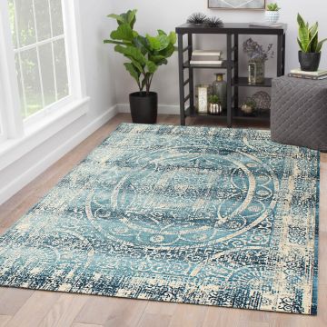 Rugsville Halle Medallian Multi Persian Carpet 5'4" x 7'6"