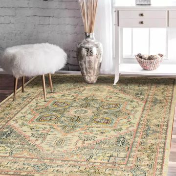 Rugsville Tarkan Ivory Oriental Vintage Persian Carpet 5'3" x 7'7"