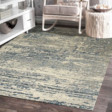 Rugsville Danuser Gray Abstract Modern Carpet 5'3" x 7'8"