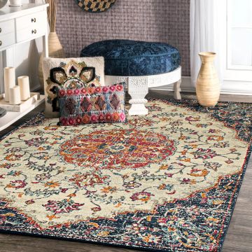 Rugsville Huxley Black Oriental Persian Carpet 5'3" x 7'9"