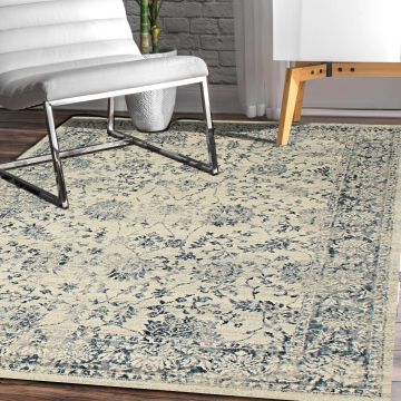 Rugsville Granger Blue Floral Persian Carpet 5'3" x 7'9"