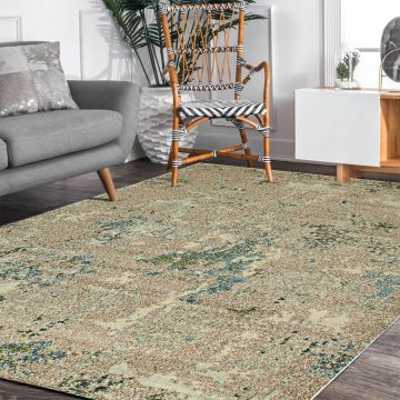 Rugsville Floriana Multi Graphic Modern Carpet 5'3" x 7'7"