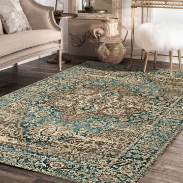 Rugsville Doriane Blue Oriental Persian Carpet 5'2" x 7'8"