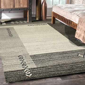 Rugsville Dianne Gray Graphic Modern Carpet 5'3" x 7'8"