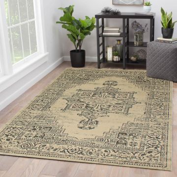 Rugsville Delaney Ivory Oriental Persian Carpet 5'3" x 7'8"